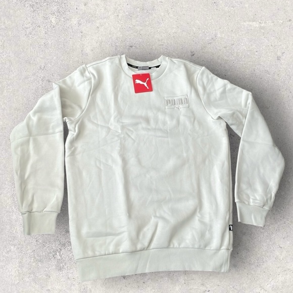 Puma - Men’s Fleece Crewneck Sweater - Picture 2 of 4